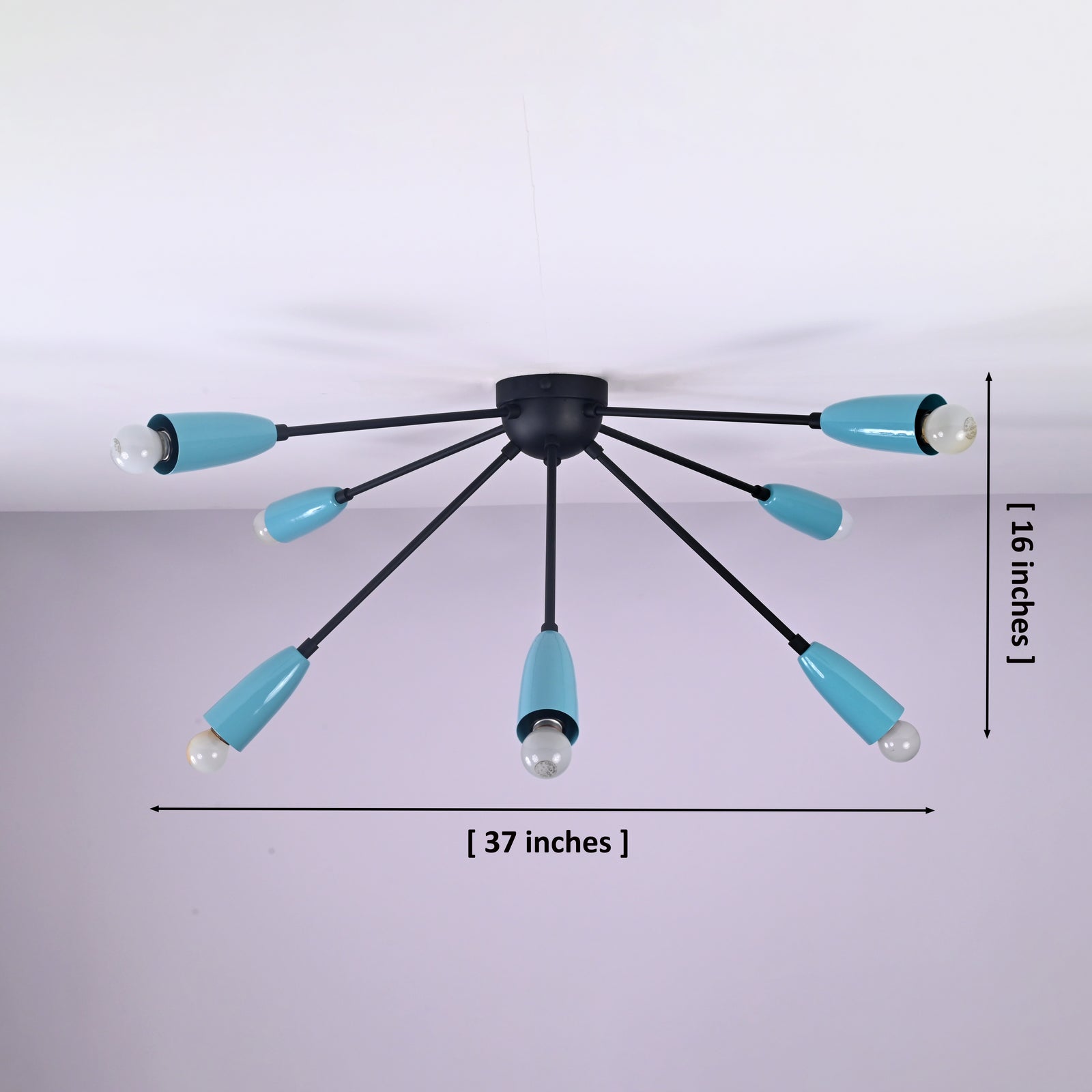 Size guide for Rome Nova - Chandelier - 8 Lights - 33140