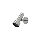 Rear angled view of the Torino adjustable chrome wall spotlight highlighting its streamlined cylindrical design and adjustable mounting arm.
