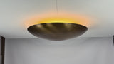 Aurelia Halo 36 Inch Solid Brass Bowl Flush Mount Ceiling Light 33377