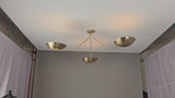 Stockholm Discus - Flush Mount Uplifting Ceiling Chandelier - 3 Lights - 32306