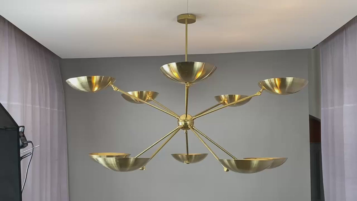 Mid-Century Modern Perforated Dome Wall Sconce | Customizable Brass Fixture for Soft Ambient Glow - 32458