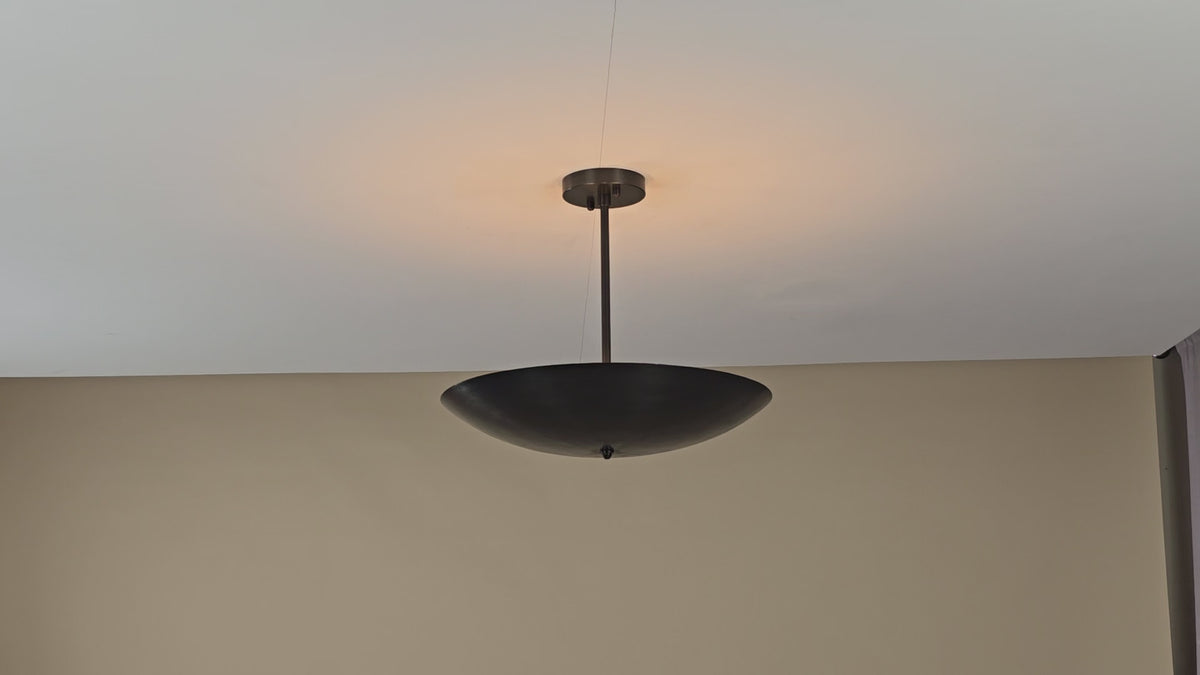 Handmade 5-Light 18" Brass Bowl Ceiling Light – Customizable Flushmount Chandelier | Brass Leaf Studio 32421