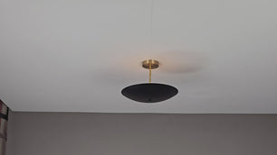 5 Lights Brass Disc Ceiling Pendant Lamp Matte Black Finish 14