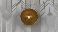 Brass Leaf Studio - Brass Wall Sconce, Mid Century Minimal Industrial Brass Made Bulb Holder