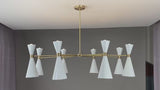 Paris Pivot - Diabolo Pendant Chandelier - 16 Lights - 32472