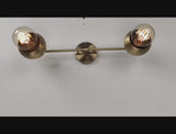 Contemporary Globe Brass Wall Sconce | Customizable Minimalist Design Fixture for Modern Interiors - 32529
