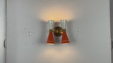 Brass Leaf Studio wall sconce video highlighting solid brass construction, perforated diabolo shades, custom color options, and warm retro glow