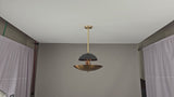 Modern Brass & Copper Pendant Chandelier | Customizable Designer Ceiling Light Fixture - 32379