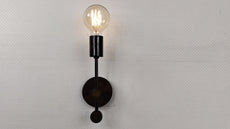 Vintage Minimalist Brass Wall Sconce | Customizable Vertical Light Fixture for Chic Interiors - 32534