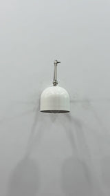 Copenhagen White Brass Articulating Wall Sconce – Movable Arm Reading Light 72224