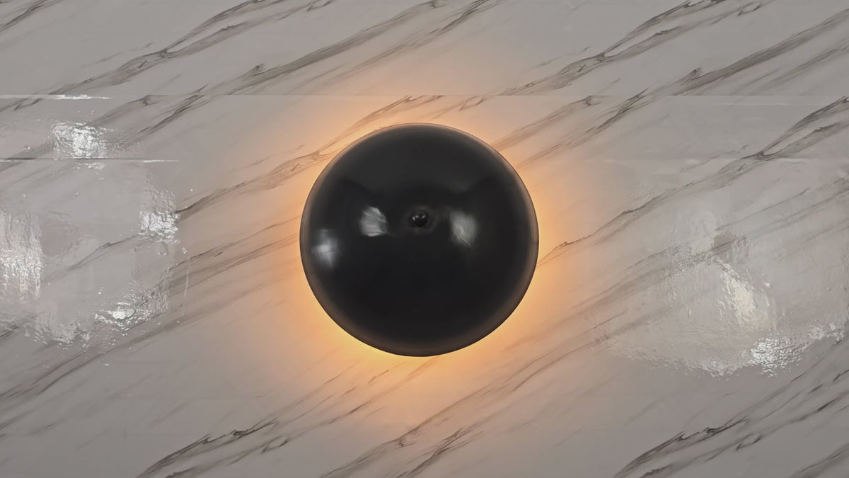 Modern Minimal Dome Wall Sconce with Uplifting Glow | Customizable Decorative Ambient Light Fixture - 32600