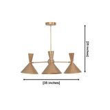 Sutton Perforated Cone Chandelier dimensions 35 inch wide and 25 inch high – Model 62007
