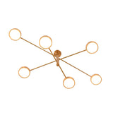 Tiered linear chandelier dimension view showing 60 inch width and 22 inch overall height