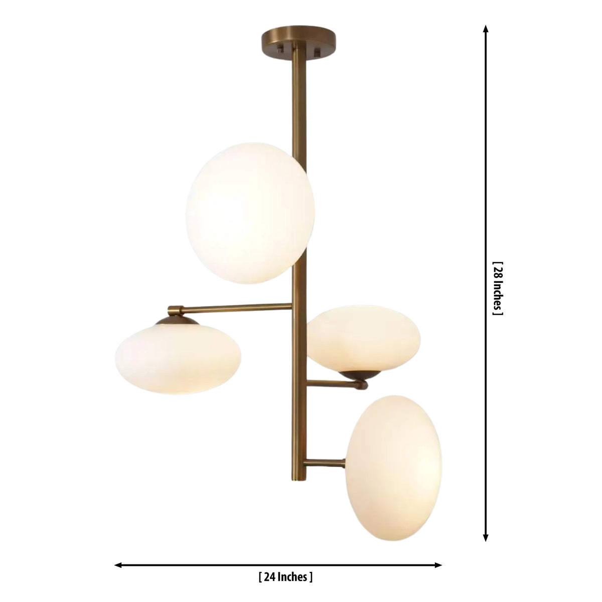 Verona Sculptural Globe Chandelier dimensions – 24 inch width and 28 inch height – Model 33167