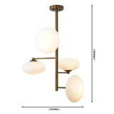 Verona Sculptural Globe Chandelier dimensions – 24 inch width and 28 inch height – Model 33167